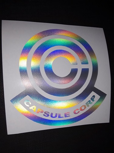 Calcomanía de vinilo pegatina plateada DBZ con logotipo de Capsule Corp ¡Impermeable! - Imagen 9 de 9