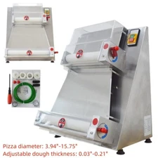 3.94-15.75" Commercial Small Electric Pizza Dough Sheeter Dough Roller Dough Pre