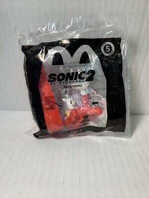 2022 McDonald's Happy Meal Toy Sonic 2 NEW Sealed Toy #5 Knuckles Ships FAST!!