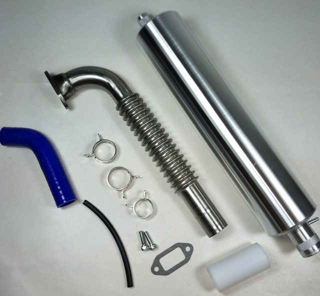 1Set DLE 111cc Long Exhaust Pipe Single with Accessories eBay