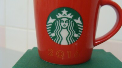 STARBUCKS Red 2016 Holiday Cup 3 Fl OZ with Box | eBay