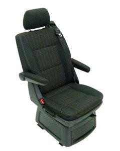Original VW Transporter T5 Einzelsitz mit Drehfunktion Drehsitz Stoff schwarz