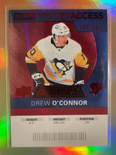 Drew O’Connor - 2021-22 UD Credentials “RED 2020-21 DTA” #82 (Penguins) /199