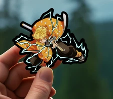 NEW - For ART Demon Slayer Zenitsu Vinyl Sticker Decal