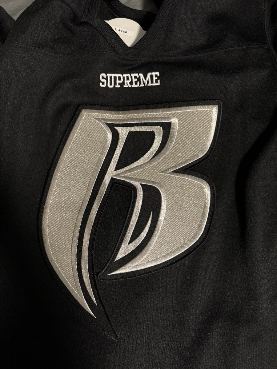 シャツ Supreme 14AW ruff ryders hockey jersey Supreme X Ruff Ryders Hockey Top FW14 Men Size Large Black