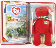 NEW Ty McDonald's Osito the Bear, International Bears II, Teenie Beanie Babies