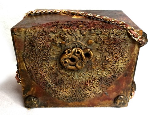classic bag hand handle handbag vintage woman fashion brand pochette in wood box - Picture 15 of 24