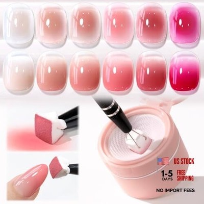Painting Gel Polish Set for Nail Art Palette Patting Gel Neutral Nude Rose