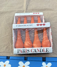 2x 4-Packs Vintage German Pariserlicht Paris Candles Teardrop Shaped - NIB