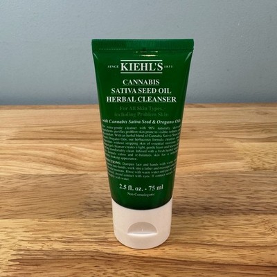 NEW Sealed Kiehls Cannabiss Sativa Seed Oil Herbal Cleanser 2.5oz Face Wash