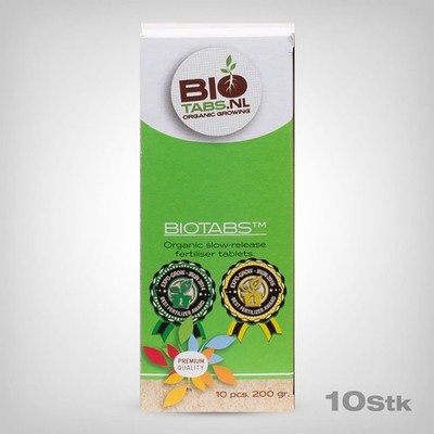 BioTabs Düngertabletten 10 Stk. - 100% organisch Bio NPK 15-7-8 Wachstum & Blüte