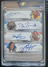 LEBRON JAMES KOBE BRYANT GARNETT HOWARD 04 SP AUTHENTIC QUAD AUTO /10 TRUE GRAIL
