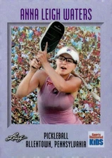 ANNA LEIGH WATERS 2025 Leaf SI Kids /2229 Holo #4 Pickleball #1 Ranked ID:154597