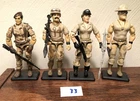 GI Joe ARAH Custom Desert Camo Figure Set Flint Sgt Slaughter Lady Jaye Bazooka