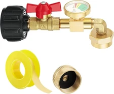 welltop Propane Adapter 1lb to 20lb, QCC1 Refill Elbow with... 