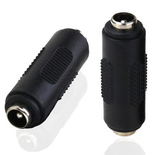12V 5.5mm x 2.1mm DC Power Connector Adapter 12/24V Female to Female Power Jack