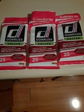 (3) 02021-22 Donruss Soccer - 25 Card Value Pack CELLO FAT PACK -Lot Of 3