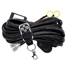 LED Driving Light Bar Remote Control Wiring Harness Kit 400W 12AWG Cable Heavy