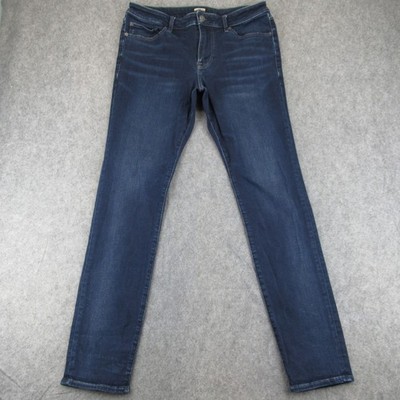 Express Edition Mens Skinny Jeans Dark Wash Denim 33x34 Stretch Indigo