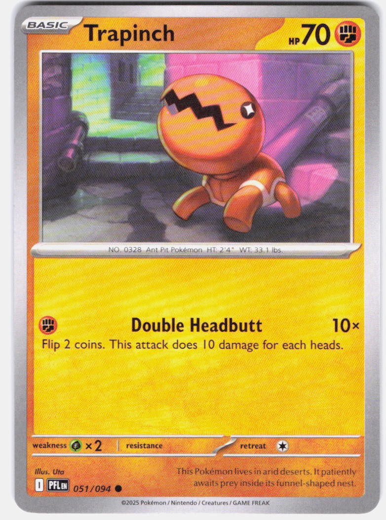 Trapinch Common ME02: Phantasmal Flames 051/094 NMNormal