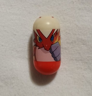 VINTAGE RETIRED SPIN MASTER 2004 POKEMON MIGHTY BEANZ NUMBER 18 BLAZIKEN BEAN
