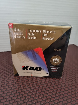 KAO 3.5'' High Density Diskettes - 10 Pack - 1.44 MB 