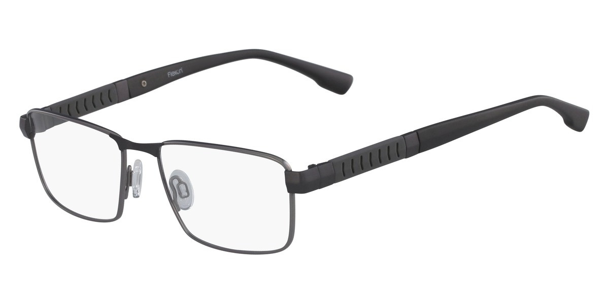 Мужские очки Flexon E1111 из оружейного металла прямоугольной формы 56 мм, новые, 100% подлинные