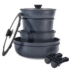 Topfset Induktion 15-tlg Kochtopfset mit Deck...