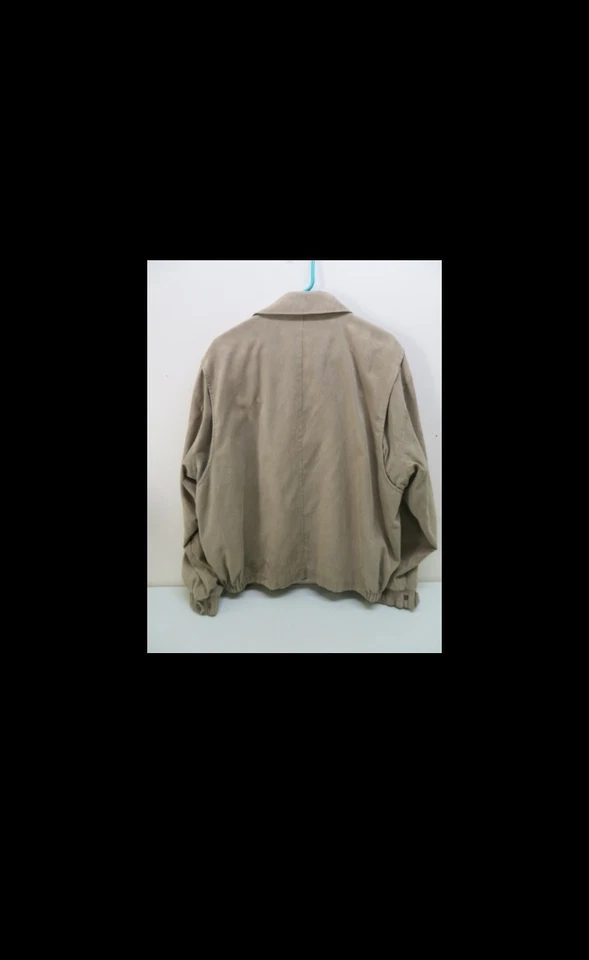 Chaqueta de microfibra Forecast By Weatherproof para hombre marrón imitación cuero talla grande Foto 2 de 3