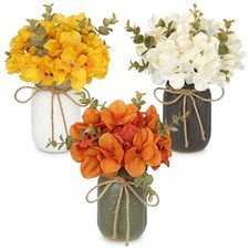Mason Jar Centerpiece Rustic Autumn Floral Centerpiece for Table Farmhouse De...