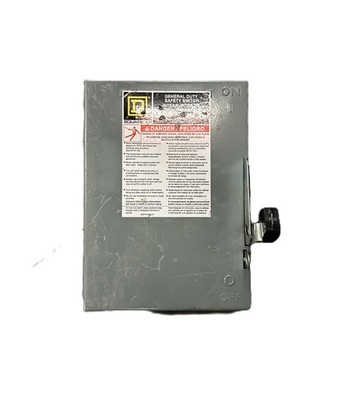 Square D DU321 Non-Fusible Safety Switch 30A 3-Pole 240V