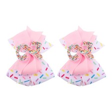 2 Pcs Children's Birthday Hair Accessories Baby Girl Cute Clips Bow Accessory