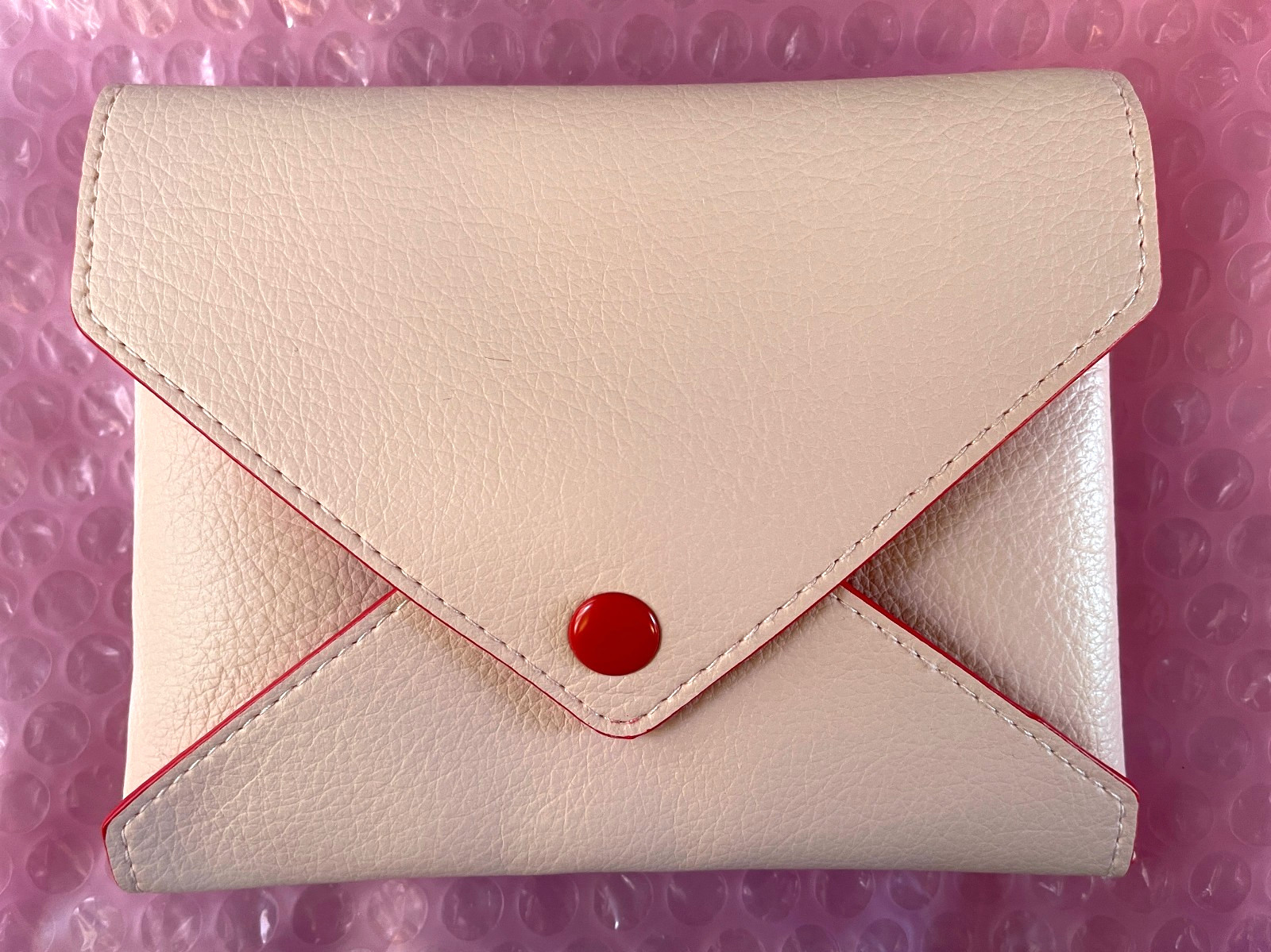 💌 Glossier Pink ENVELOPE Pouch BRAND NEW + Drawstring Bag + Box LIMITED EDITION