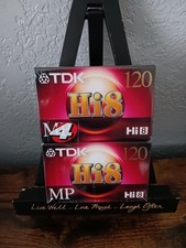 Lot of 4 TDK Hi8 MP 120 Video Cassette Camcorder Tapes P6-120H8MP NEW Sealed