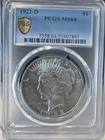1922-D PEACE DOLLAR PCGS MS64 L-805