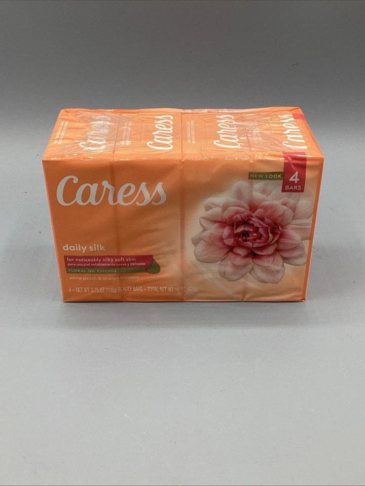 Paquete de 1/4 Barras de Jabón en Barra de Seda Diaria Caricia Esencia de Aceite Floral (Fórmula Original) Foto 2 de 4