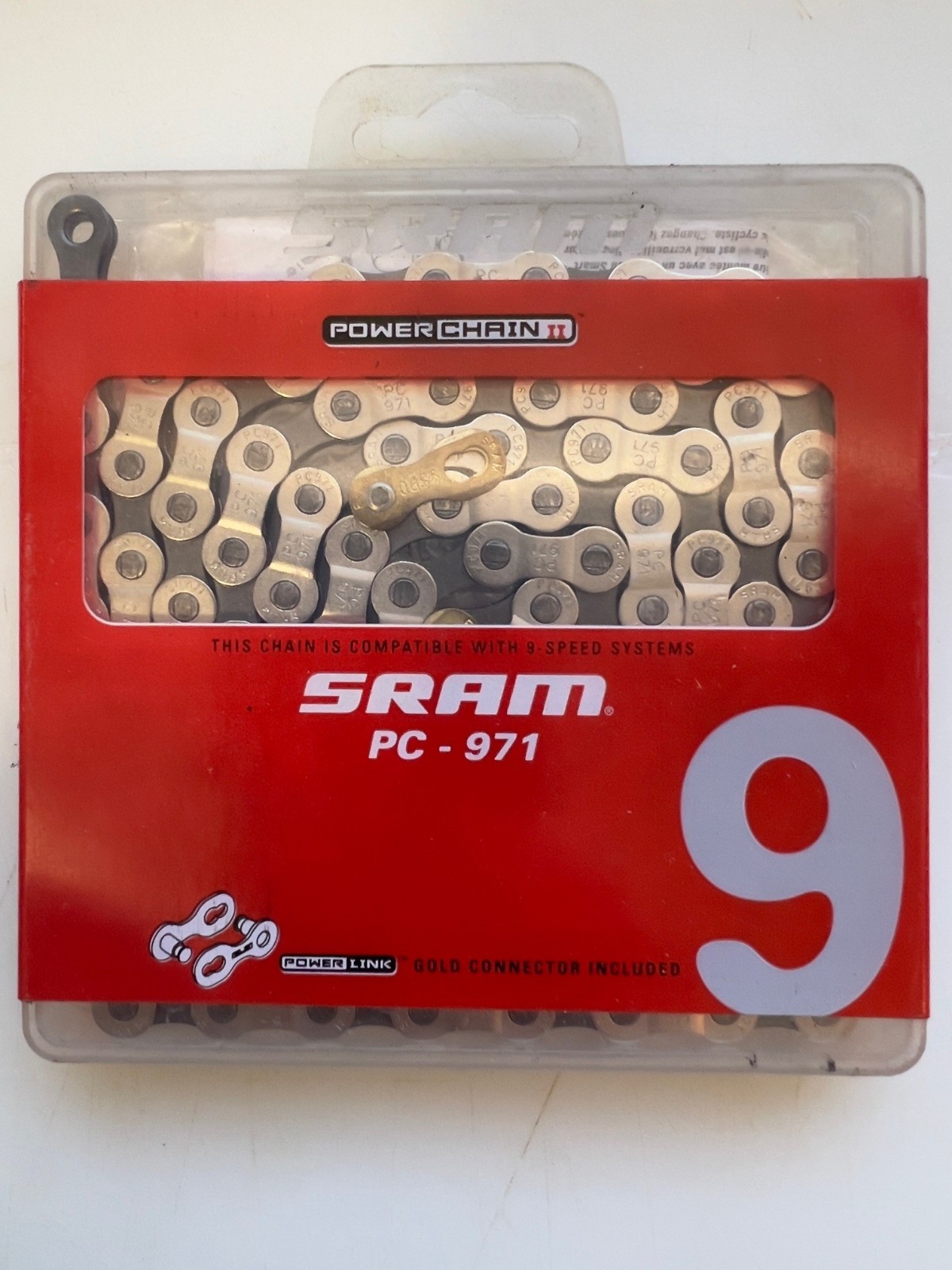 SRAM PC-971 9 SPEED CHAIN W/ POWERLINK NEW IN BOX