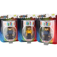 Star Trek Minimates Set of 3 – Kirk, Spock, McCoy– Art Asylum 2002 – Sealed New