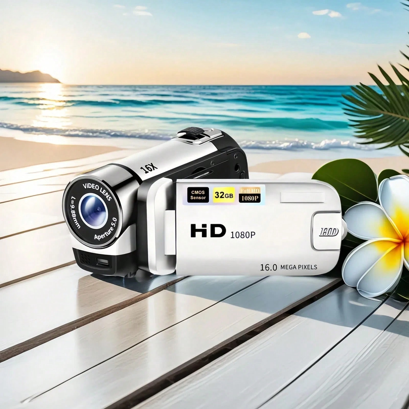 With 270&deg; Rotating Flip Screen,16x Digital Zoom-fgqa