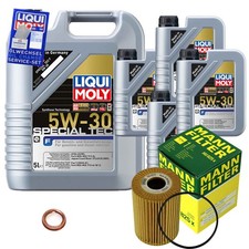 MANN-FILTER Ölfilter 9 L LIQUI MOLY 5W-30 Special Tec F für Nissan Cabstar 35.15