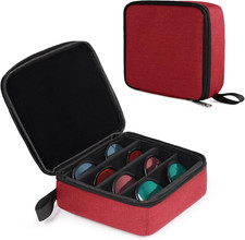 Travel Sunglasses Organizer Case, Adjustable Slot for Multiple Pairs