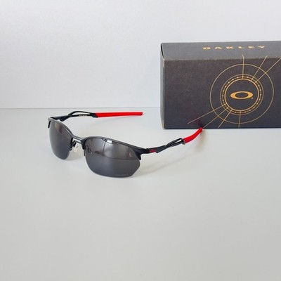 Oakley Wire Tap 2.0 OO4145 Polarized Sunglasses Black Frame Black Lens