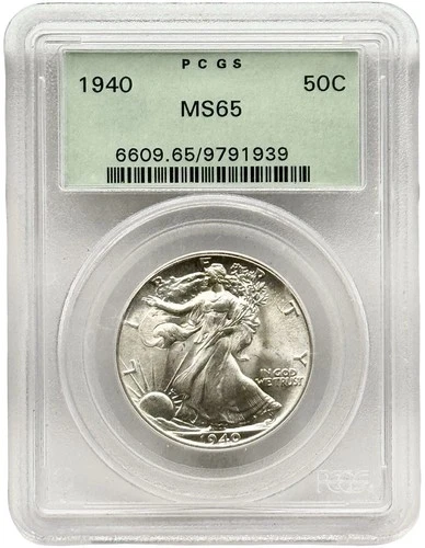 1940 Walking Liberty Half Dollar PCGS MS65