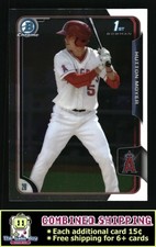 2015 Bowman Draft Chrome #92 Hutton Moyer Los Angeles Angels