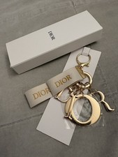 Dior Beauty Gift Keychain Bag Charm Gold Tone with Box Bag Charm