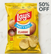 Lays Classic Potato Chips, Party Size, 13 oz ...
