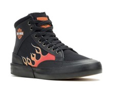 Harley Davidson Mens Nat High Top Black Flame...
