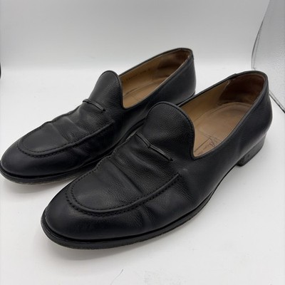 Allen Edmonds Perugia Dress Shoes Men Sz 11.5 Black Loafer Italy Genuine Leather