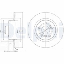 Disque de frein Rover 45