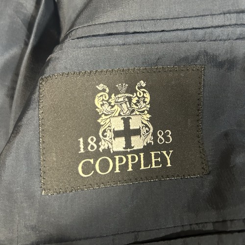 Coppley Wolle Marine Blazer 2 Knopf Sport Mantel Jacke Herren 46R - Bild 10 von 13